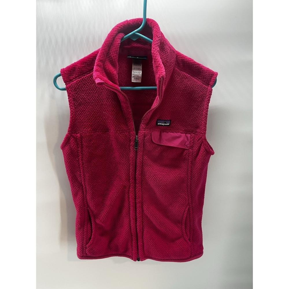 Patagonia Womens Re-Tool Vest Radiant Magenta‎ X-Dye Sz LARGE